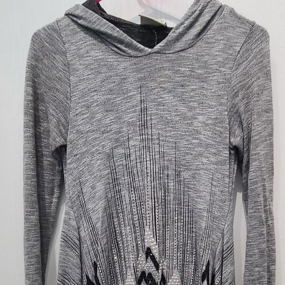 Hooded Tunic with Rhinestones - Picture 1 of 6